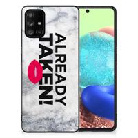 Samsung Galaxy A71 | Telefoon Hoesje | met tekst Already Taken White