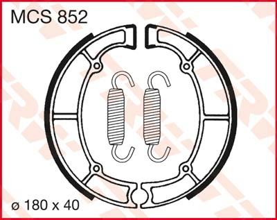 TRW Remschoenen, remblokken en voor de moto, MCS852 TRW Remschoenen, remblokken en voor de moto, MCS852