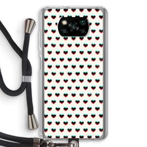Hartjes: Xiaomi Poco X3 NFC Transparant Hoesje met koord