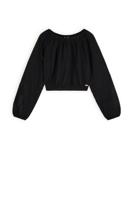 NoBell Zomer blouse meisjes Zwart - embroidery chiffon - Timre NoBell Zomer blouse meisjes Zwart - embroidery chiffon - Timre