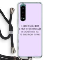 Regenboog: Sony Xperia 5 III Transparant Hoesje met koord