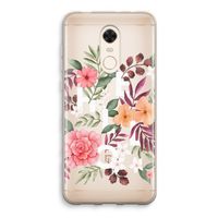 Hello in flowers: Xiaomi Redmi 5 Transparant Hoesje