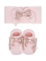 La Perla Kids trousseau de naissance à nœuds - Rose