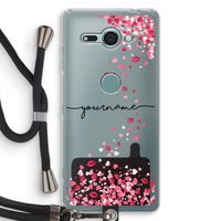 Hartjes en kusjes: Sony Xperia XZ2 Compact Transparant Hoesje met koord