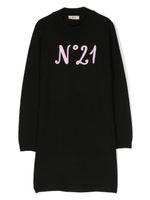 Nº21 Kids robe à logo imprimé - Noir