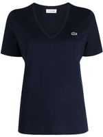 Lacoste t-shirt à col v - Bleu