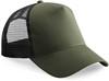 Beechfield CB640B Junior Snapback Trucker - Olive Green/Black - One Size