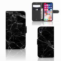 Apple iPhone Xr | Bookcase | Marmer Zwart - Origineel Cadeau Vader