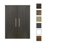 Sanicare kolomkast met reling greep 67x90x32cm schots-eiken - thumbnail