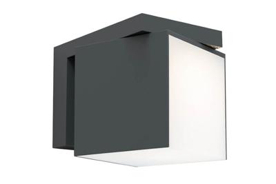Lutec Vierkante wandlampCuba antraciet design - 5193814118