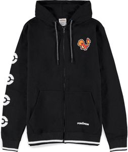 Pokemon - Pixel Charmander Men's Zipper Hoodie