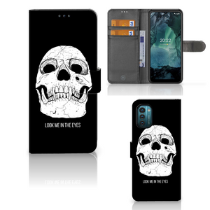 Telefoonhoesje met Naam Nokia G11 | G21 Skull Eyes