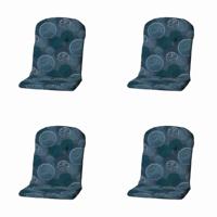 Tuinkussens kuip hoog Circle blauw 96 cm x 45 cm (4 stuks) Madison - Madison