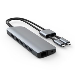 HYPER HD392-GRAY interface hub USB 3.2 Gen 1 (3.1 Gen 1) Type-C 5000 Mbit/s Grijs