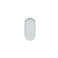 Intersteel Afdekrozet ovaal verdekt 65x30x5mm - RVS - thumbnail
