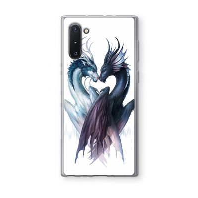 Yin Yang Dragons: Samsung Galaxy Note 10 Transparant Hoesje