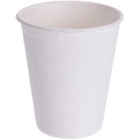 Koffiebekers wegwerp - 8x stuks - wit - 275 ml - bagasse suikerrietvezel - duurzaam - bewuste keuze
