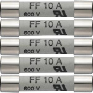 testo 0590 0005 Zekering Multimeterzekering, 5-delige set reservezekeringen 10 A/600 V 1 stuk(s)