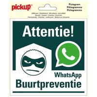 Sticker Whatsapp buurtpreventie - 150x150 mm. Sticker Whatsapp buurtpreventie - 150x150 mm.