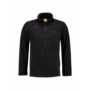 Zwart fleece vest met rits voor volwassenen 2XL (44/56)  -