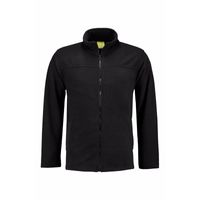 Zwart fleece vest met rits voor volwassenen 2XL (44/56)  -