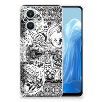 Silicone Back Case OPPO Reno8 Lite Skulls Angel