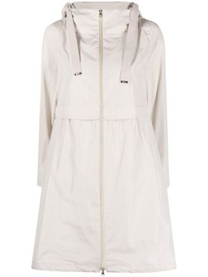 Herno veste zippée à capuche - Blanc