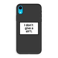 Don't give a shit: iPhone XR Biologisch afbreekbaar hoesje