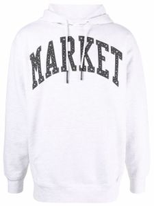 MARKET hoodie à lien de resserrage - Gris