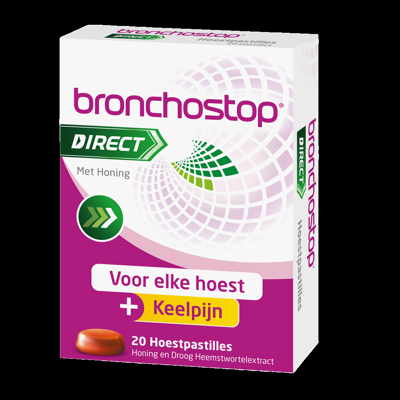 Bronchostop Direct Honing Hoestpastilles