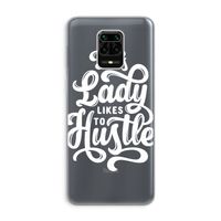 Hustle Lady: Xiaomi Redmi Note 9 Pro Transparant Hoesje Hustle Lady: Xiaomi Redmi Note 9 Pro Transparant Hoesje