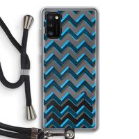 Onderbroken lijn: Samsung Galaxy A41 Transparant Hoesje met koord