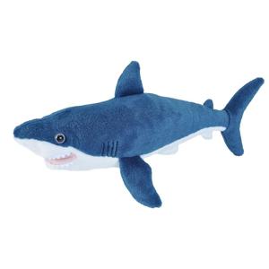 Pluche makohaai knuffel - blauw - 40 cm - zeedieren knuffeldieren