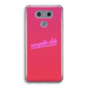 Vice Glow: LG G6 Transparant Hoesje