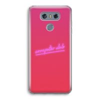 Vice Glow: LG G6 Transparant Hoesje