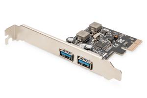 Digitus DS-30220-5 2 poorten PCI Express kaart PCIe Incl. Low-Profile slotplaat