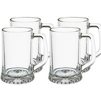 Set van 20x stuks bierglazen/bierpullen transparant 320 ml - 9 x 12 cm