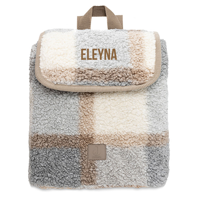 'Jollein - Rugtasje Check Boucle' kopen? | FOR YOU GIFTS