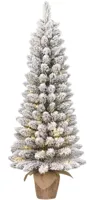 Black Box Trees Gerlos - kunstkerstboom met verlichting 51x120cm wit, groen