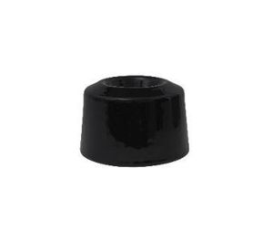 Plafondarmatuur/wandarmatuur opbouw Cyclo ceramic zwart E27 fitting Perluci