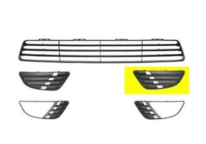 BUMPERGRILL ONDER LINKS zonder MISTLICHTGAT 2001-2005 1805591
