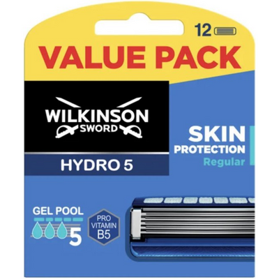 Wilkinson Sword Hydro 5 Scheermesjes 12 Stuks Wilkinson Sword Hydro 5 Scheermesjes 12 Stuks