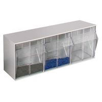 Tayg Uitklapbakjes stapelbaar grijs 600 x 196 x 241mm