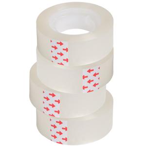 Plakband rolletjes - voor in plakbandhouder - 30x - transparant - 15mm x 30m