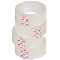 Plakband rolletjes - voor in plakbandhouder - 30x - transparant - 15mm x 30m