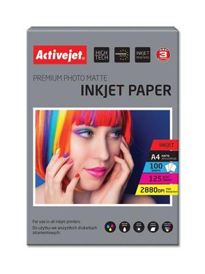 Activejet AP4-125M100 mat papier (A4; 100 vel)