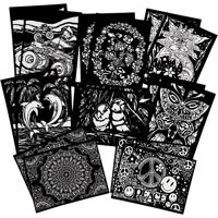 Velour plaatjes, afm 25x19 cm, 16 stuk/ 1 doos