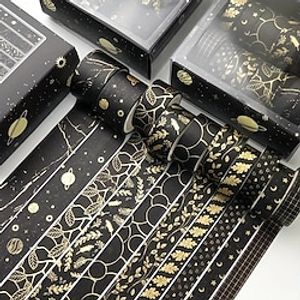 10 stks bronzing creatieve washi tape 3 meter voor dagboek bullet album junk journals planners kalenders notebook miniinthebox