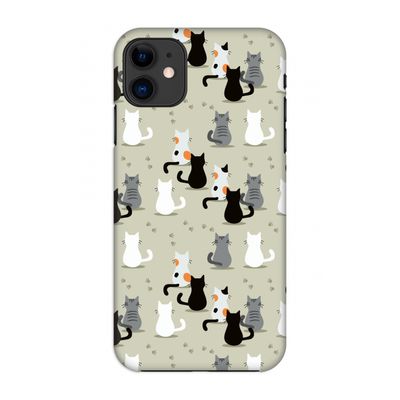 Katten: Volledig geprint iPhone 11 Hoesje