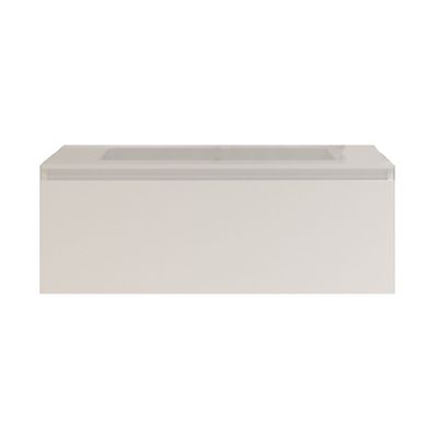 Badkamermeubelset Gliss Eros 90 cm Met Wastafel Mat Wit